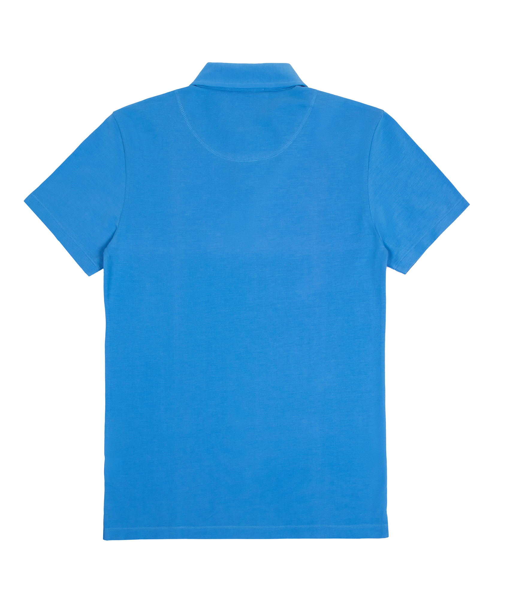 Bond Polo Pique – Blue - Knit Shirt Co.